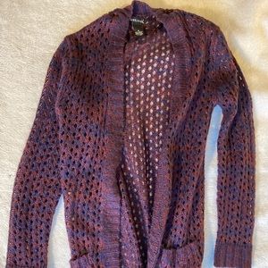 Blue/Red Cardigan - Wet Seal